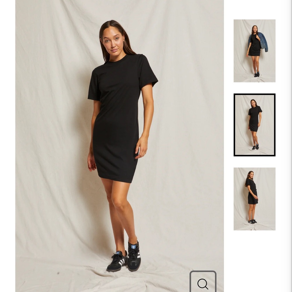 Perfect white Tee Tiegan dress xs black- brand new with tags